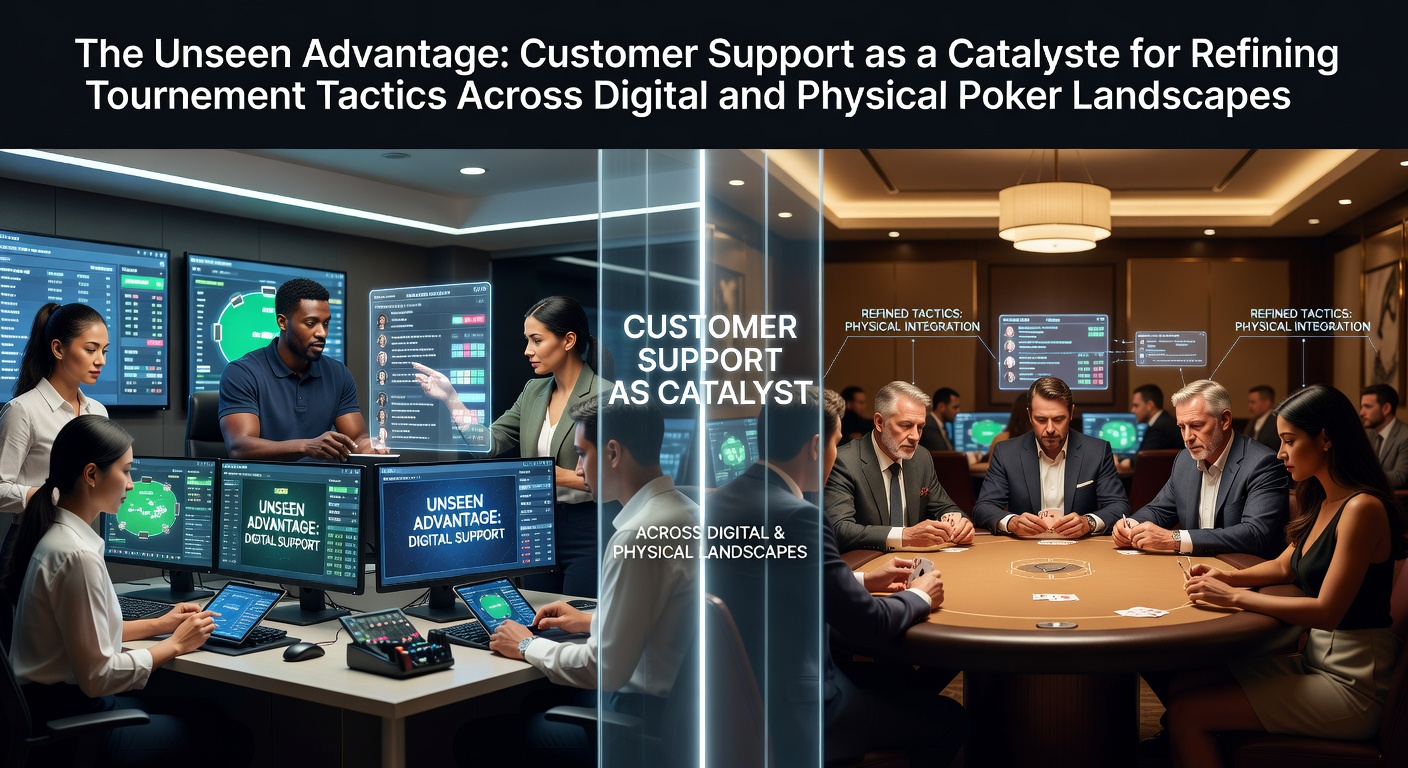 Customer support agent assisting a poker player with tournament strategy details on a digital platform interface