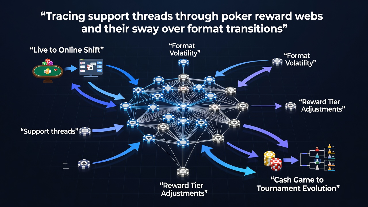 Support interaction screen showing reward redemption options linking online loyalty points to live poker tournament entries