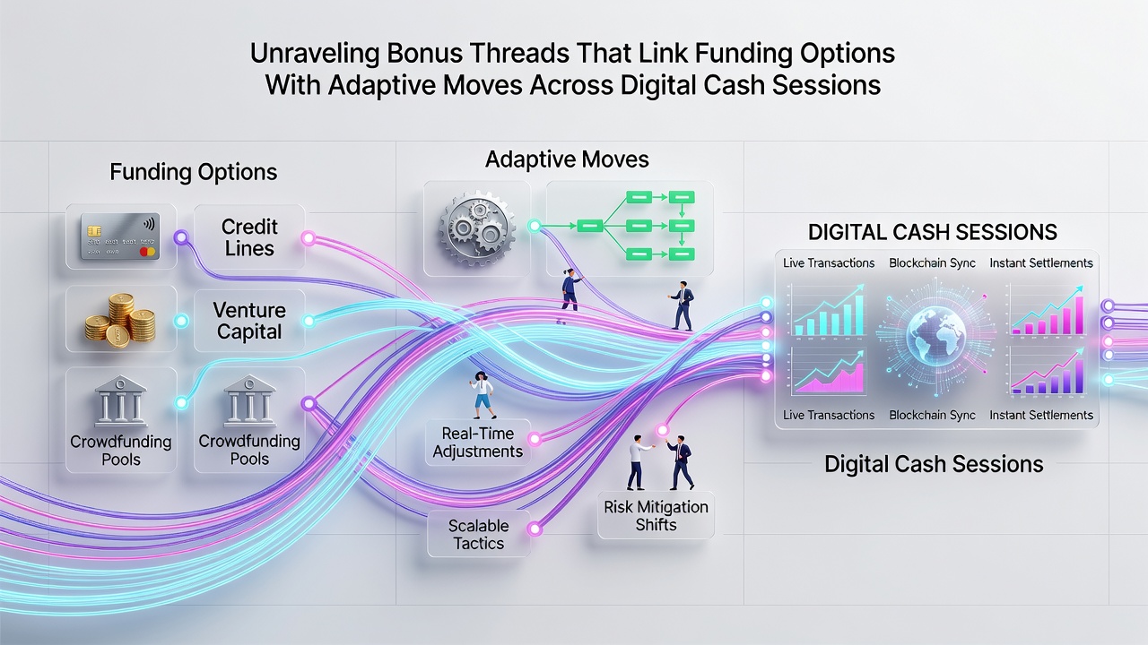Diagram showing connections between online funding methods, bonus incentives, and strategic shifts in live poker tournaments